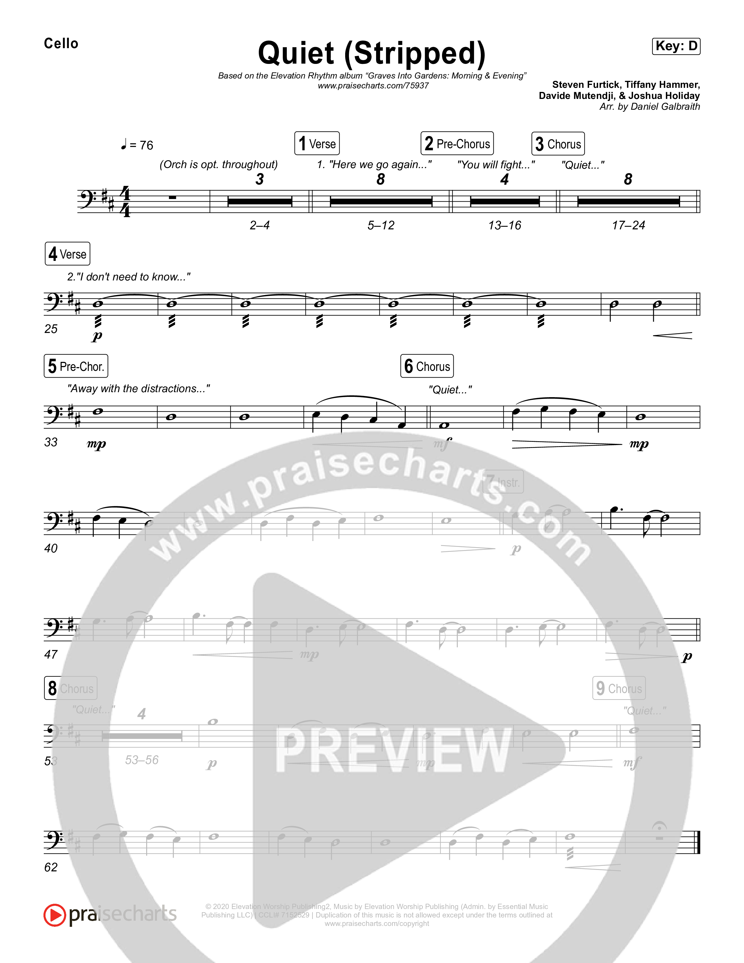 Quiet (Stripped) Cello (Elevation Worship / ELEVATION RHYTHM)