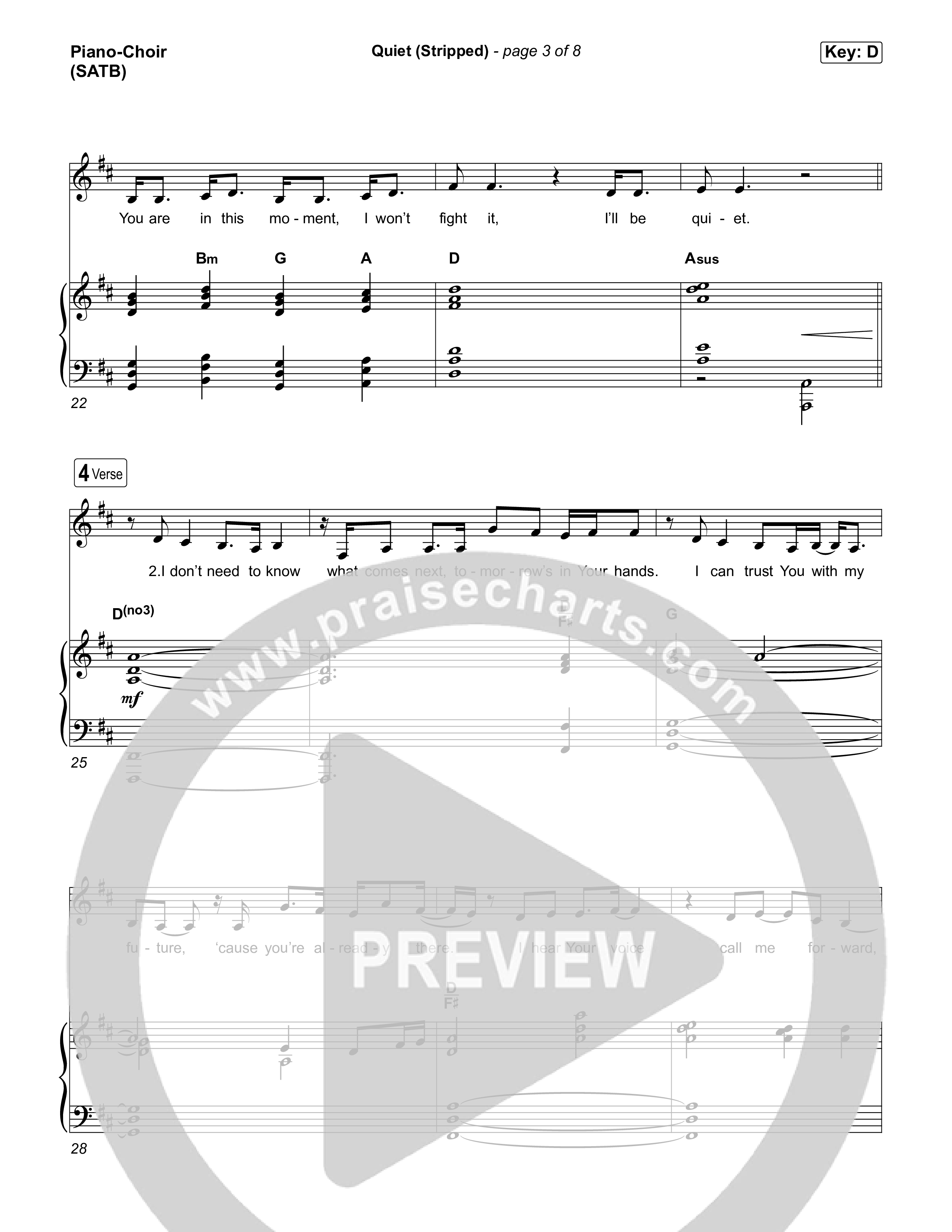 Quiet (Stripped) Piano/Vocal Pack (Elevation Worship / ELEVATION RHYTHM)