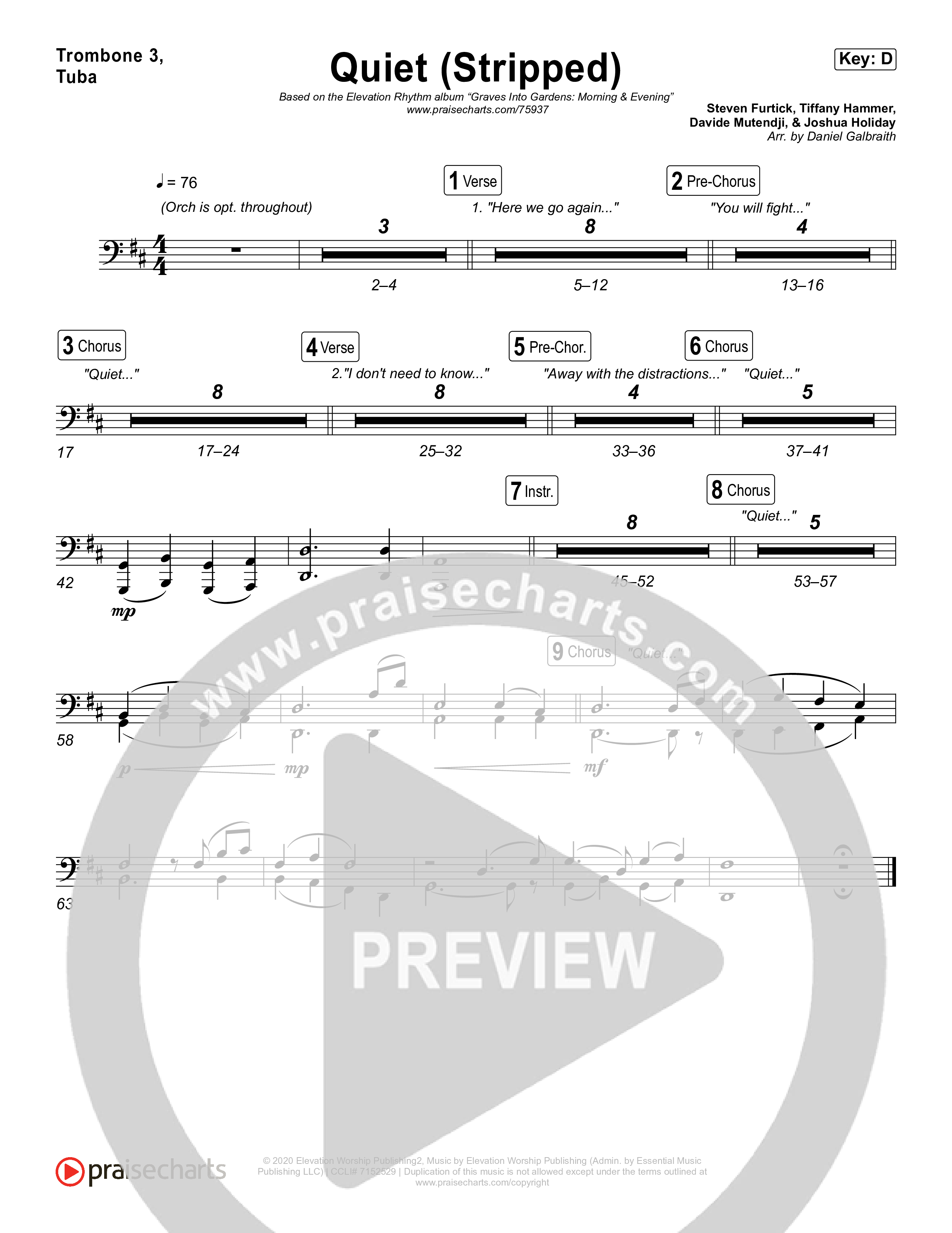 Quiet (Stripped) Trombone 1,2 (Elevation Worship / ELEVATION RHYTHM)