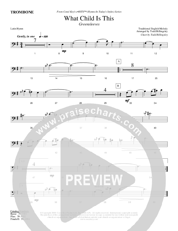 What Child Is This Trombone (Todd Billingsley)