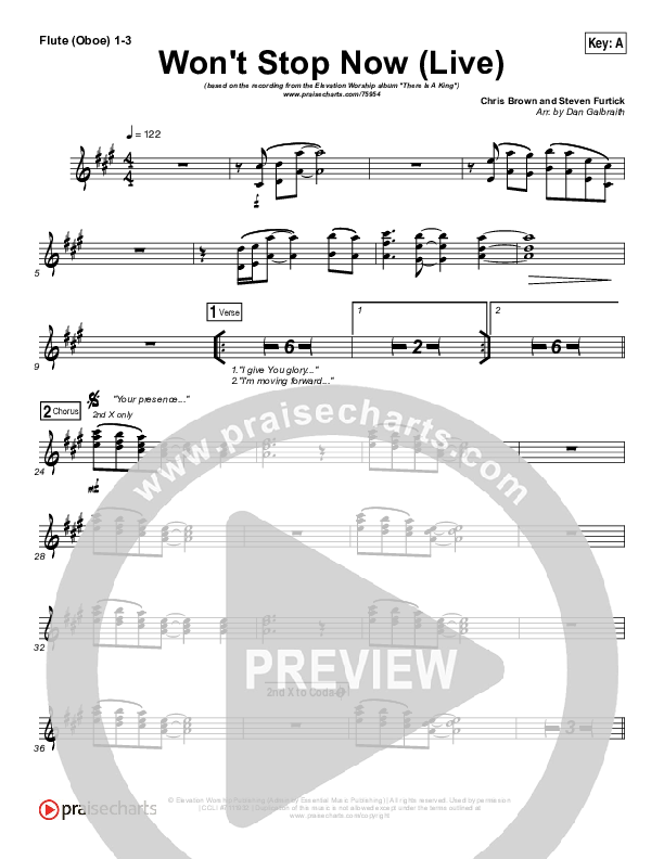 Won't Stop Now (Live) Wind Pack (Elevation Worship / Brandon Lake)