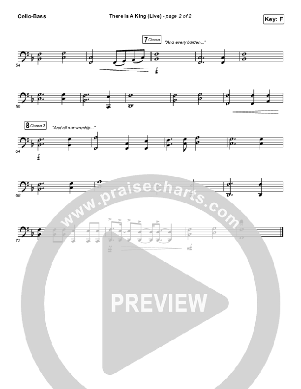 There Is A King (Live) Cello/Bass (Elevation Worship / Brandon Lake)