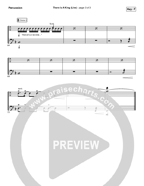 There Is A King (Live) Percussion (Elevation Worship / Brandon Lake)