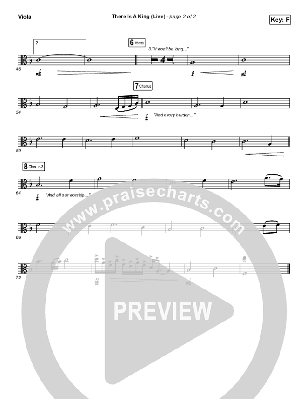 There Is A King (Live) Viola (Elevation Worship / Brandon Lake)