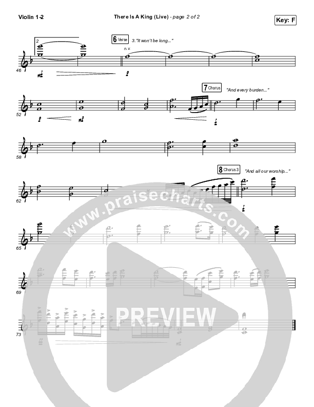 There Is A King (Live) Violin 1/2 (Elevation Worship / Brandon Lake)