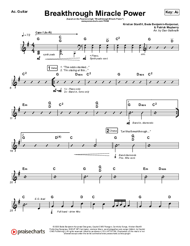 Breakthrough Miracle Power Acoustic Guitar (Passion / Kristian Stanfill)