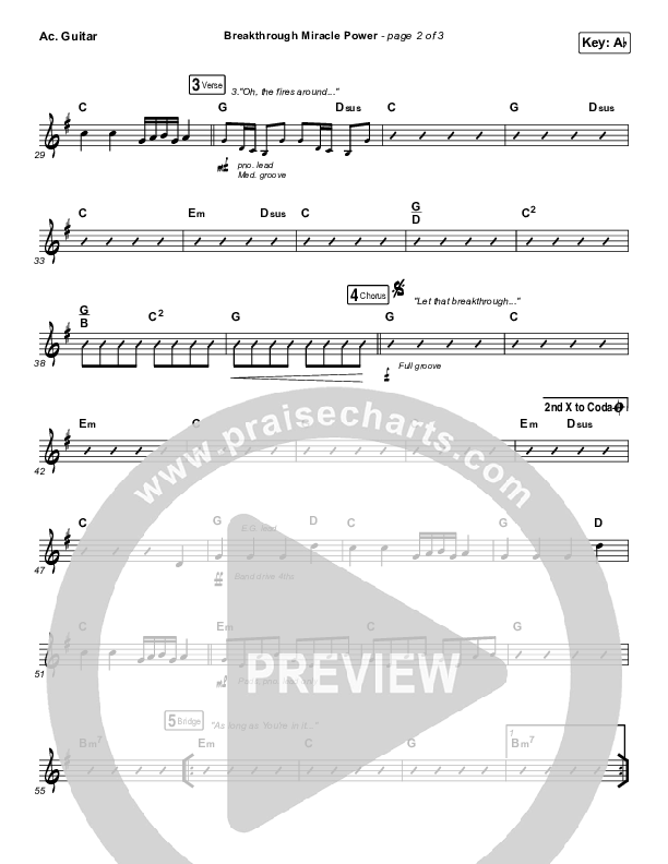 Breakthrough Miracle Power Acoustic Guitar (Passion / Kristian Stanfill)