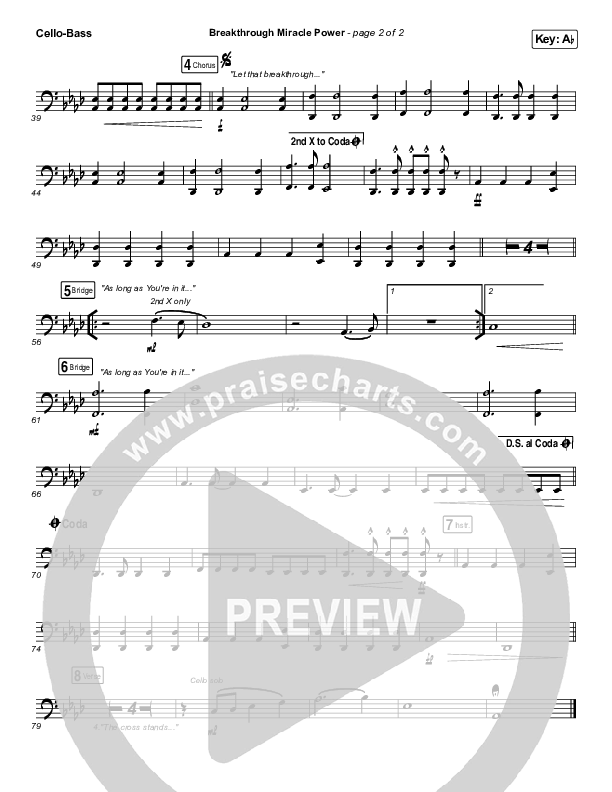 Breakthrough Miracle Power Cello/Bass (Passion / Kristian Stanfill)