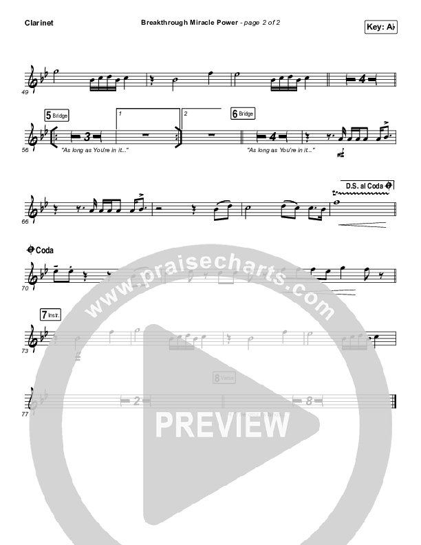 Breakthrough Miracle Power Clarinet (Passion / Kristian Stanfill)