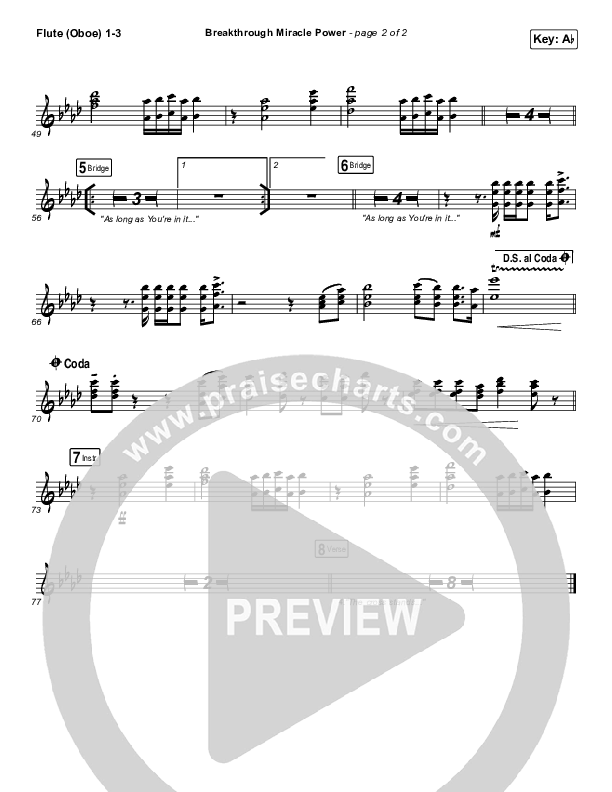 Breakthrough Miracle Power Flute/Oboe 1/2/3 (Passion / Kristian Stanfill)