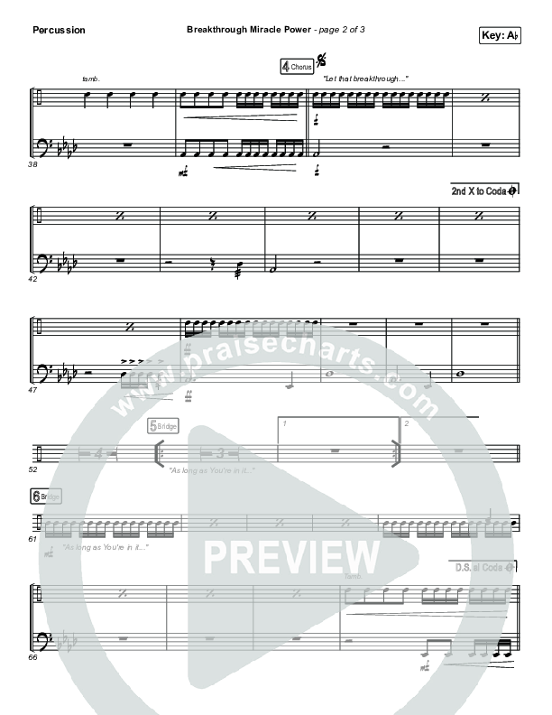 Breakthrough Miracle Power Percussion (Passion / Kristian Stanfill)