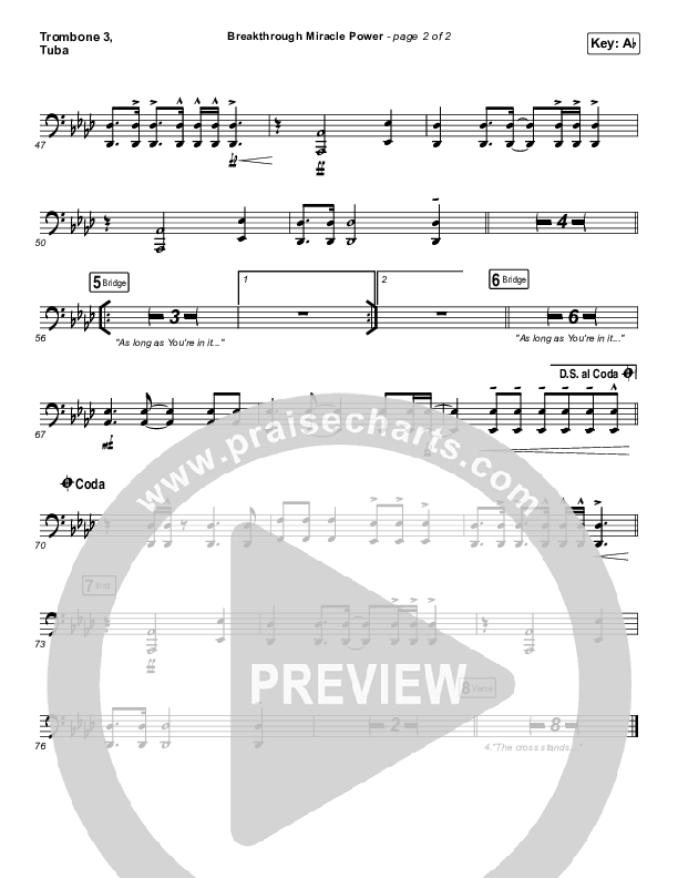 Breakthrough Miracle Power Trombone 3/Tuba (Passion / Kristian Stanfill)