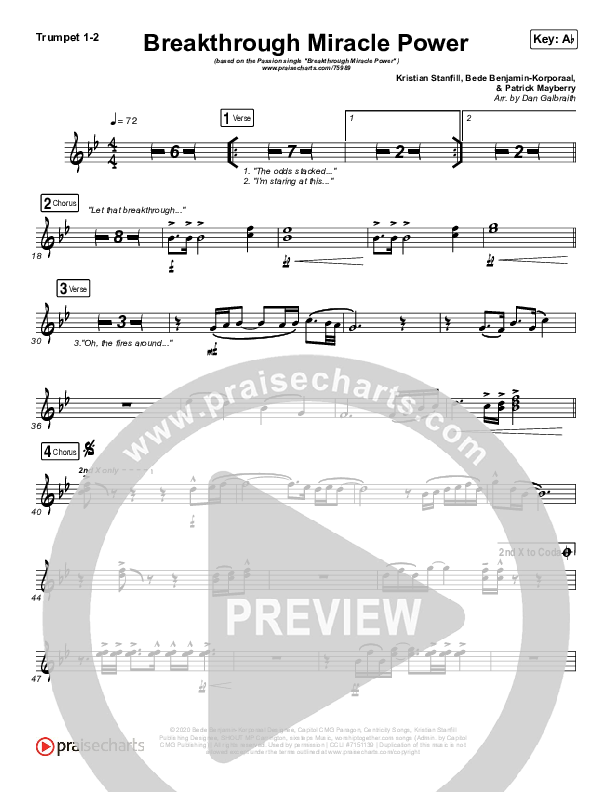 Breakthrough Miracle Power Brass Pack (Passion / Kristian Stanfill)