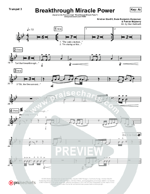 Breakthrough Miracle Power Trumpet 3 (Passion / Kristian Stanfill)