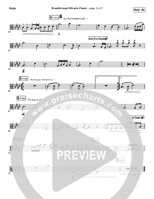 Breakthrough Miracle Power Viola (Passion / Kristian Stanfill)