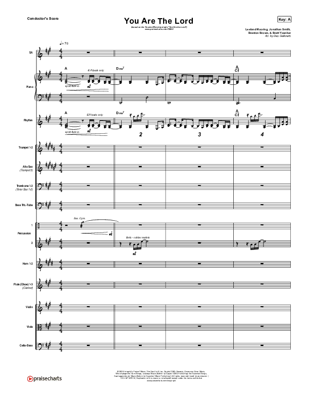 You Are The Lord Conductor's Score (Passion / Brett Younker / Naomi Raine)
