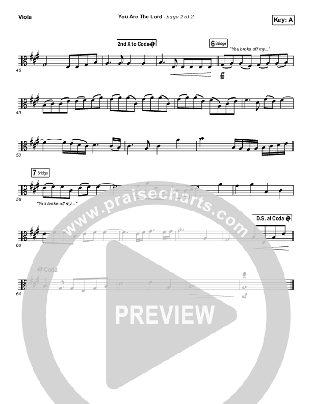 You Are The Lord Viola (Passion / Brett Younker / Naomi Raine)