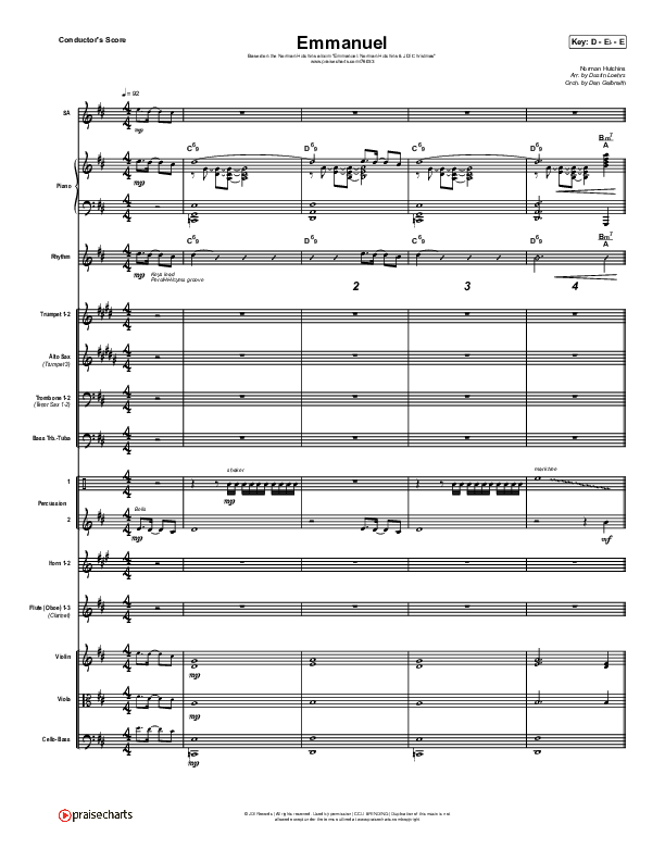 Emmanuel Conductor's Score (Norman Hutchins)