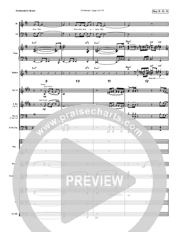 Emmanuel Conductor's Score (Norman Hutchins)