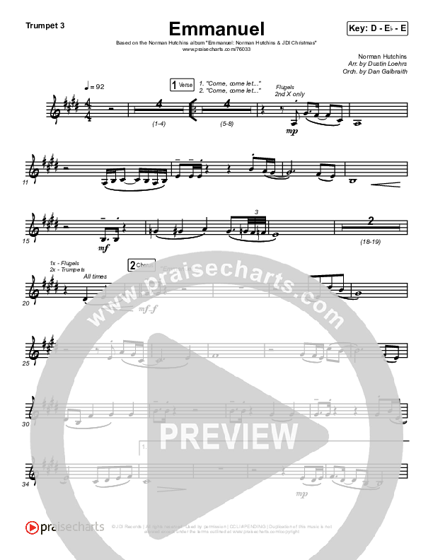 Emmanuel Trumpet 1,2 (Norman Hutchins)