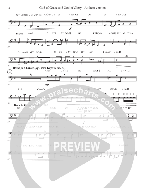 God Of Grace And God Of Glory (Anthem Version) Rhythm Chart (John Adams)