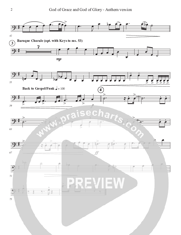 God Of Grace And God Of Glory (Anthem Version) Cello (John Adams)