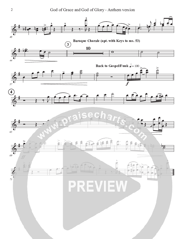 God Of Grace And God Of Glory (Anthem Version) Flute 1/2 (John Adams)