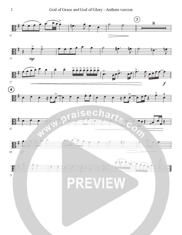 God Of Grace And God Of Glory (Anthem Version) Viola (John Adams)