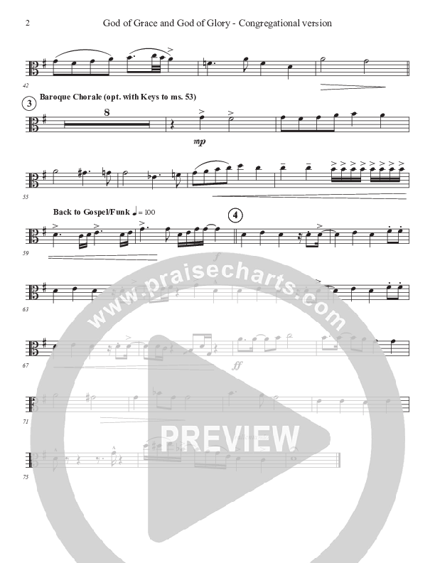 God Of Grace And God Of Glory (Congregational Version) Viola (John Adams)