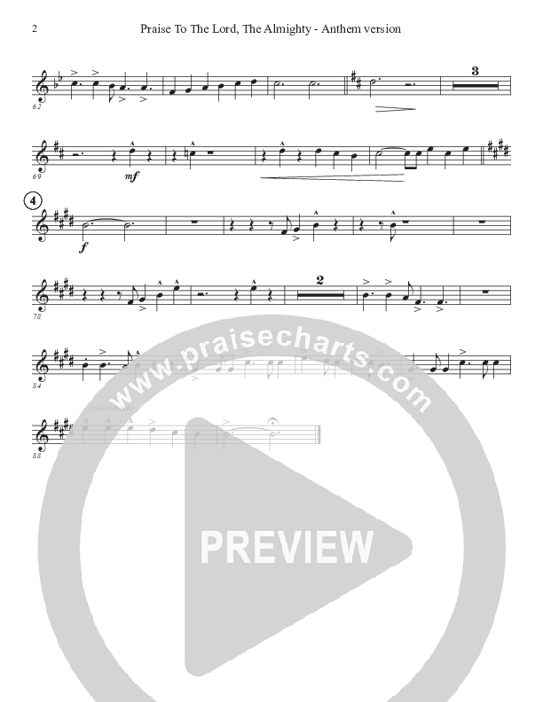 Praise To The Lord The Almighty (Anthem Version) Alto Sax (John Adams)