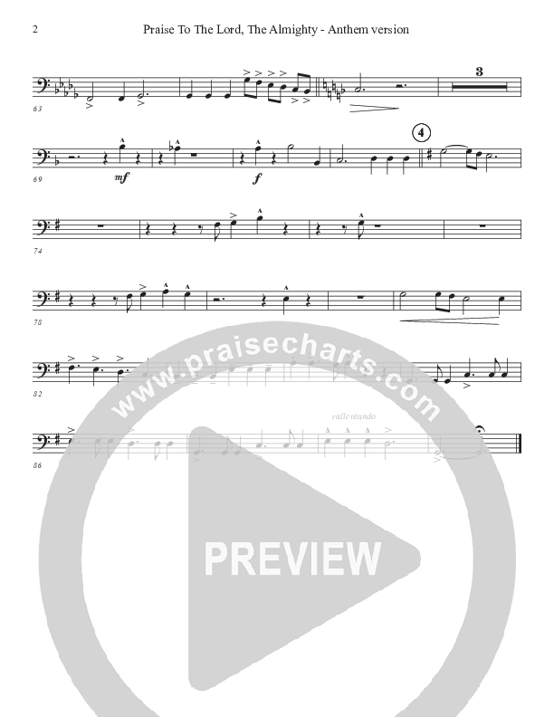 Praise To The Lord The Almighty (Anthem Version) Bassoon 1/2 (John Adams)