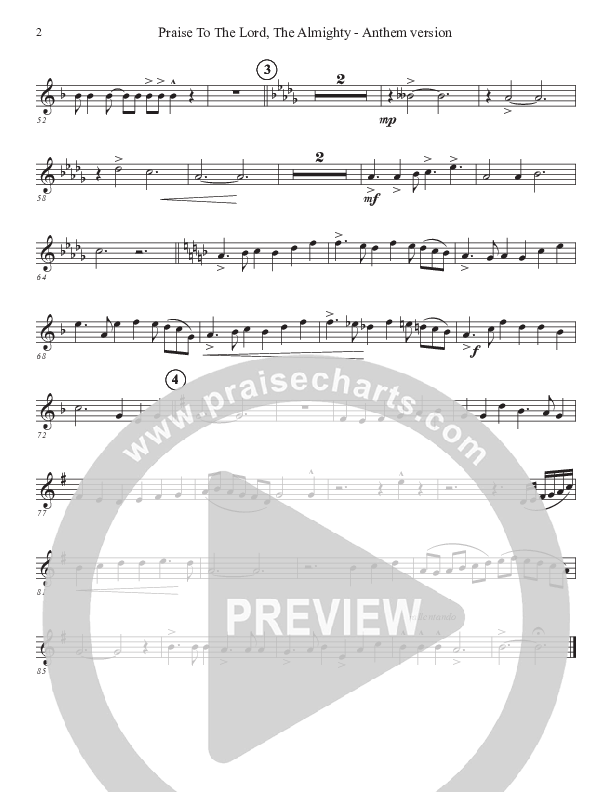 Praise To The Lord The Almighty (Anthem Version) Oboe (John Adams)