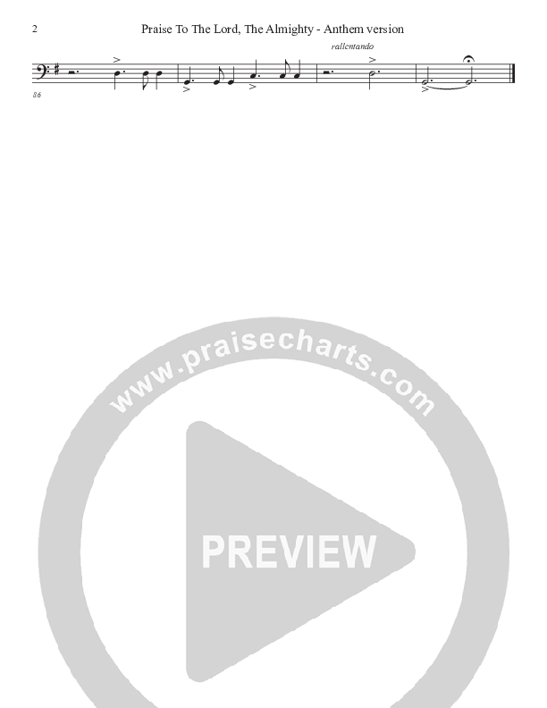 Praise To The Lord The Almighty (Anthem Version) Timpani (John Adams)
