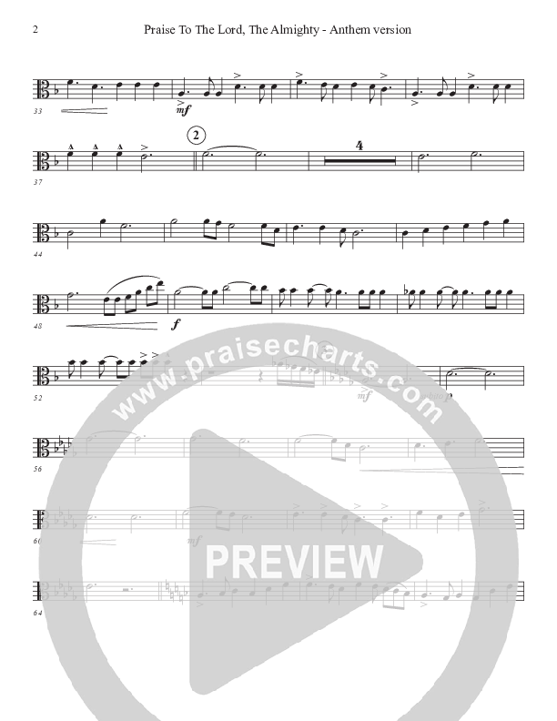 Praise To The Lord The Almighty (Anthem Version) Viola (John Adams)