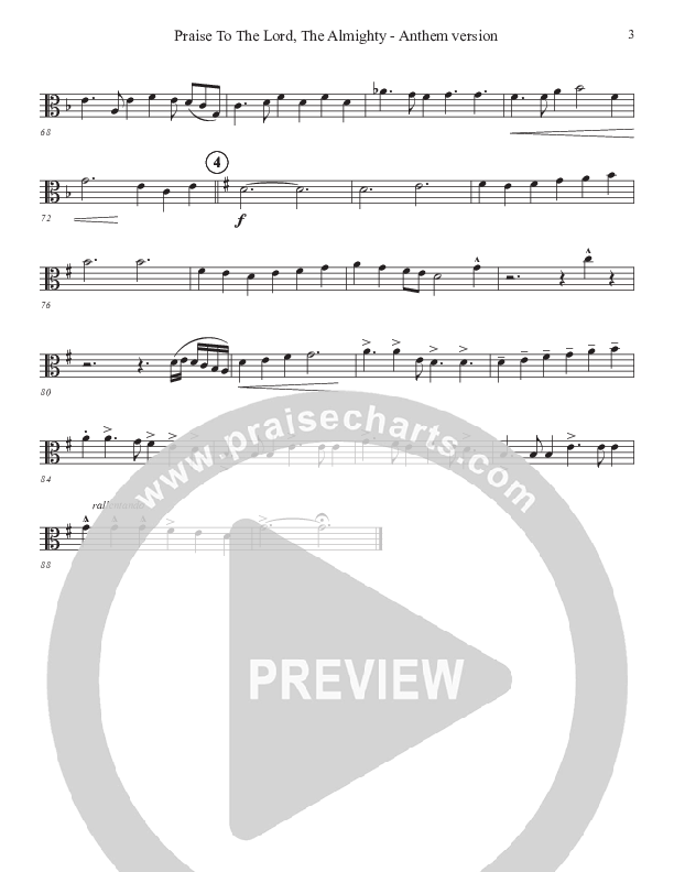 Praise To The Lord The Almighty (Anthem Version) Viola (John Adams)