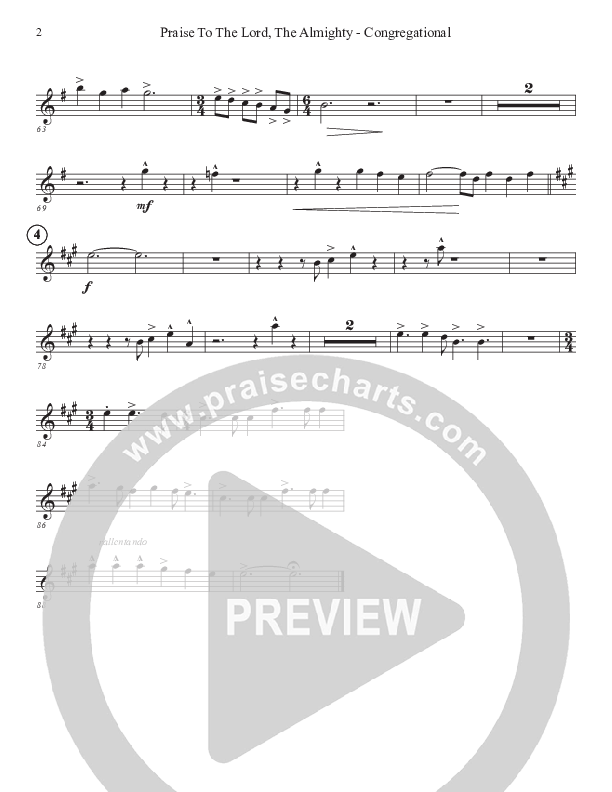 Praise To The Lord The Almighty (Congregational Version) Tenor Sax 2 (John Adams)