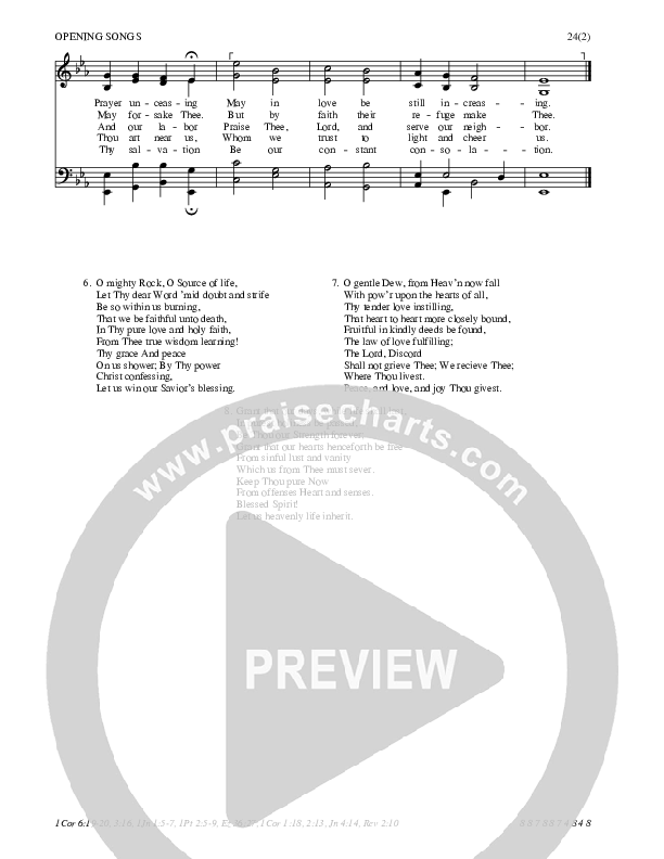 O Holy Spirit Enter In Hymn Sheet (SATB) (Traditional Hymn)