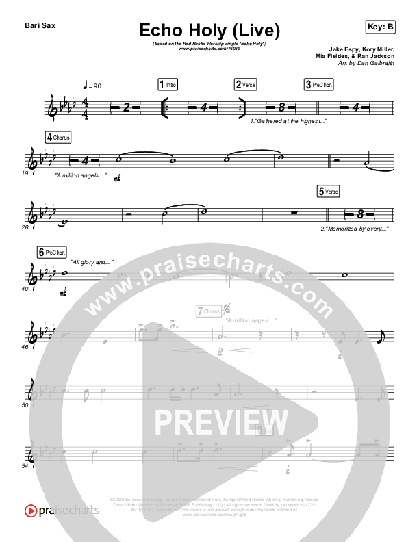 Echo Holy Bari Sax (Red Rocks Worship)