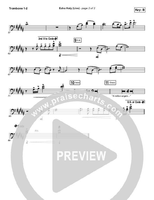 Echo Holy Trombone 1/2 (Red Rocks Worship)