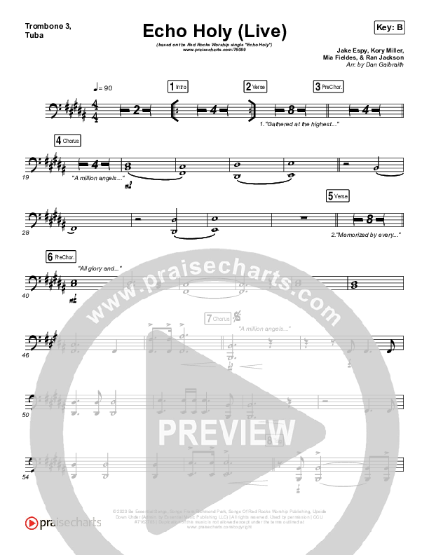 Echo Holy Trombone 3/Tuba (Red Rocks Worship)