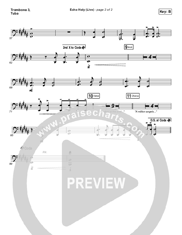 Echo Holy Trombone 3/Tuba (Red Rocks Worship)