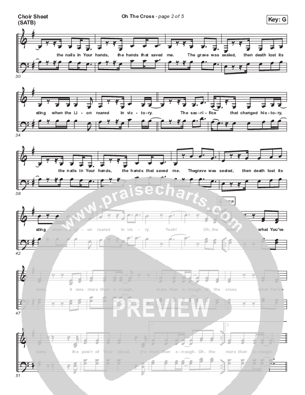 Oh The Cross Choir Vocals (SATB) (Circuit Rider Music)