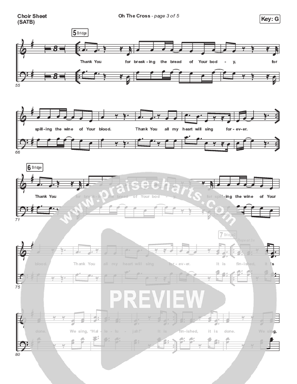 Oh The Cross Choir Vocals (SATB) (Circuit Rider Music)