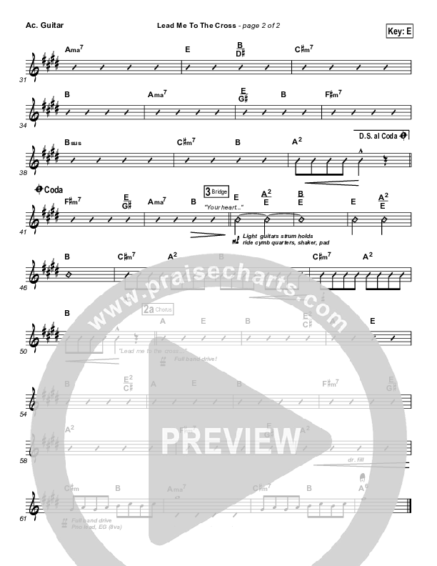 Lead Me To The Cross Acoustic Guitar (Chris And Conrad)