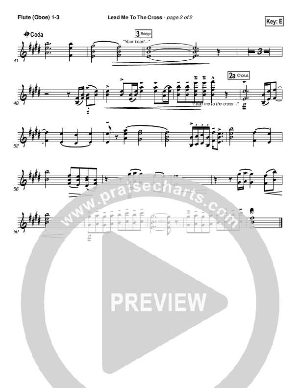 Lead Me To The Cross Flute/Oboe 1/2/3 (Chris And Conrad)