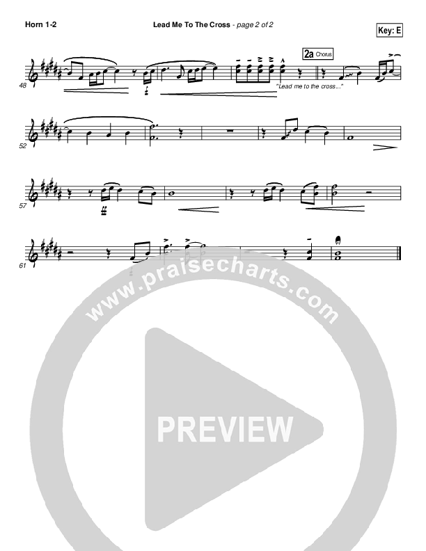 Lead Me To The Cross French Horn 1/2 (Chris And Conrad)