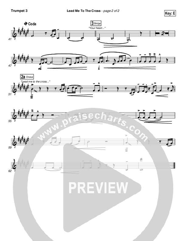 Lead Me To The Cross Trumpet 3 (Chris And Conrad)