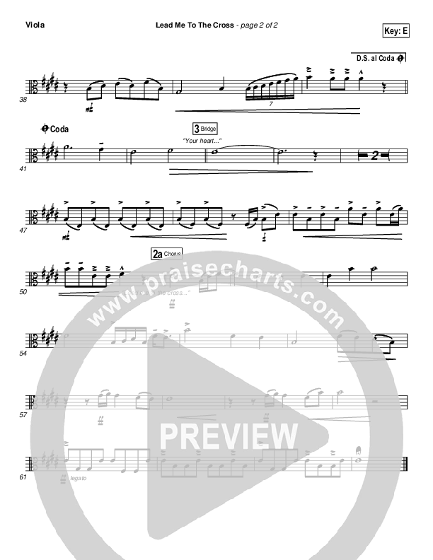 Lead Me To The Cross Viola (Chris And Conrad)