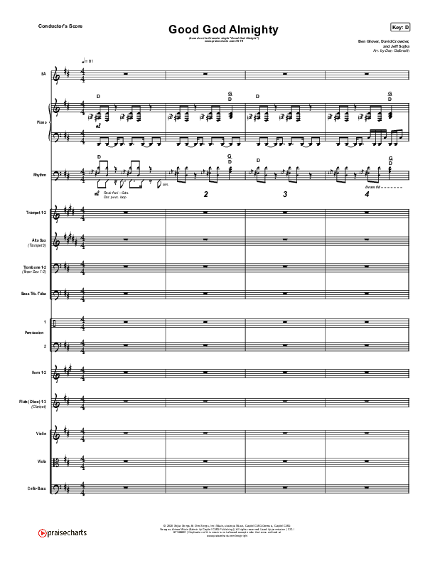 Good God Almighty Conductor's Score (Crowder)