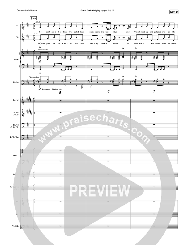 Good God Almighty Orchestration (Crowder)